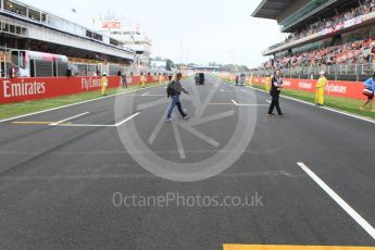World © Octane Photographic Ltd. FIA Formula 2 (F2) – Spanish GP - Race1. The grid. Circuit de Barcelona-Catalunya, Spain. Saturday 12th May 2018.