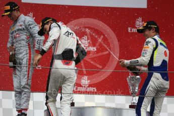 World © Octane Photographic Ltd. FIA Formula 2 (F2) – Spanish GP - Race1. ART Grand Prix - George Russell, Prema Powerteam - Nyck de Vries and Carlin - Lando Norris. Circuit de Barcelona-Catalunya, Spain. Saturday 12th May 2018.