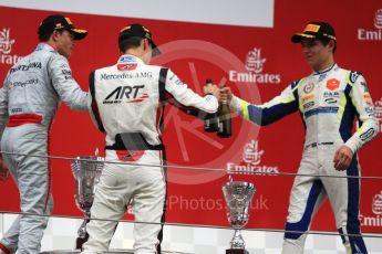 World © Octane Photographic Ltd. FIA Formula 2 (F2) – Spanish GP - Race1. ART Grand Prix - George Russell, Prema Powerteam - Nyck de Vries and Carlin - Lando Norris. Circuit de Barcelona-Catalunya, Spain. Saturday 12th May 2018.