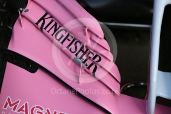 World © Octane Photographic Ltd. Formula 1 – Spanish GP - Friday Setup. Sahara Force India VJM11. Circuit de Barcelona-Catalunya, Spain. Friday 11th May 2018.