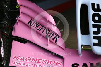 World © Octane Photographic Ltd. Formula 1 – Spanish GP - Friday Setup. Sahara Force India VJM11. Circuit de Barcelona-Catalunya, Spain. Friday 11th May 2018.