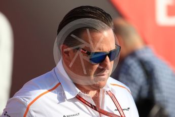 World © Octane Photographic Ltd. Formula 1 - Spanish GP - Friday Paddock. Zak Brown - Executive Director of McLaren Technology Group.  Circuit de Barcelona-Catalunya, Spain. Friday 11th May 2018.