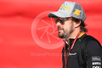 World © Octane Photographic Ltd. Formula 1 – Spanish GP - Paddock. McLaren MCL33 – Fernando Alonso. Circuit de Barcelona-Catalunya, Spain. Friday 11th May 2018.