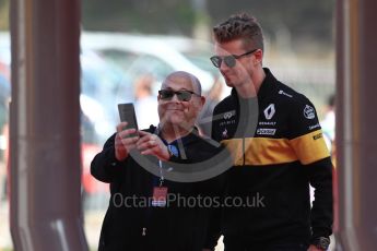 World © Octane Photographic Ltd. Formula 1 – Spanish GP - Paddock. Renault Sport F1 Team RS18 – Nico Hulkenberg. Circuit de Barcelona-Catalunya, Spain. Friday 11th May 2018.