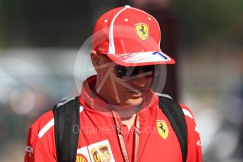 World © Octane Photographic Ltd. Formula 1 – Spanish GP - Paddock. Scuderia Ferrari SF71-H – Kimi Raikkonen. Circuit de Barcelona-Catalunya, Spain. Friday 11th May 2018.