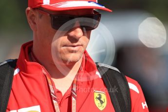 World © Octane Photographic Ltd. Formula 1 – Spanish GP - Paddock. Scuderia Ferrari SF71-H – Kimi Raikkonen. Circuit de Barcelona-Catalunya, Spain. Friday 11th May 2018.