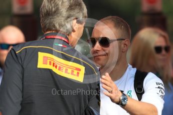 World © Octane Photographic Ltd. Formula 1 – Spanish GP - Paddock. Mercedes AMG Petronas Motorsport AMG F1 W09 EQ Power+ - Valtteri Bottas. Circuit de Barcelona-Catalunya, Spain. Friday 11th May 2018.