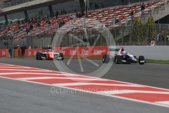 World © Octane Photographic Ltd. GP3 – Spanish GP – Race 1. Green flag Formation lap. Circuit de Barcelona-Catalunya, Spain. Saturday 12th May 2018.