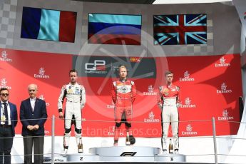 World © Octane Photographic Ltd. GP3 – Spanish GP – Race 1. ART Grand Prix - Nikita Mazepin, Anthoine Hubert and Callum Illot. Circuit de Barcelona-Catalunya, Spain. Saturday 12th May 2018.