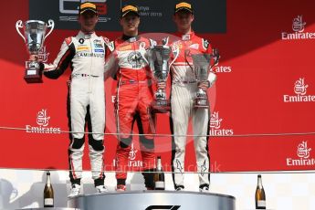 World © Octane Photographic Ltd. GP3 – Spanish GP – Race 1. ART Grand Prix - Nikita Mazepin, Anthoine Hubert and Callum Illot. Circuit de Barcelona-Catalunya, Spain. Saturday 12th May 2018.