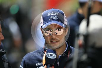 World © Octane Photographic Ltd. Formula 1 – Spanish GP - Sunday Paddock. Sahara Force India VJM11 - Esteban Ocon. Circuit de Barcelona-Catalunya, Spain. Sunday 13th May 2018.