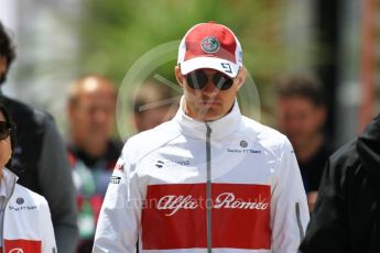 World © Octane Photographic Ltd. Formula 1 – Spanish GP - Sunday Paddock. Alfa Romeo Sauber F1 Team C37 – Marcus Ericsson. Circuit de Barcelona-Catalunya, Spain. Sunday 13th May 2018.