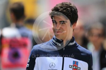 World © Octane Photographic Ltd. Formula 1 – Spanish GP - Sunday Paddock. Williams Martini Racing FW41 – Lance Stroll. Circuit de Barcelona-Catalunya, Spain. Sunday 13th May 2018.