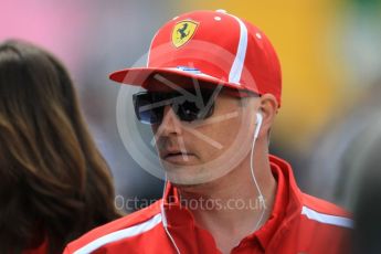 World © Octane Photographic Ltd. Formula 1 – Spanish GP - Sunday Paddock. Scuderia Ferrari SF71-H – Kimi Raikkonen. Circuit de Barcelona-Catalunya, Spain. Sunday 13th May 2018.