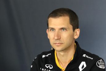 World © Octane Photographic Ltd. Formula 1 - Spanish GP - Friday Team Press Conference. Remi Taffin– Engine Technical Director at Renault Sport Formula 1 Team. Circuit de Barcelona-Catalunya, Spain. Friday 11th May 2018.