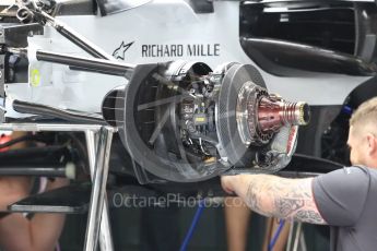 World © Octane Photographic Ltd. Formula 1 – Spanish GP - Thursday Setup. Haas F1 Team VF-18. Circuit de Barcelona-Catalunya, Spain. Thursday 10th May 2018.