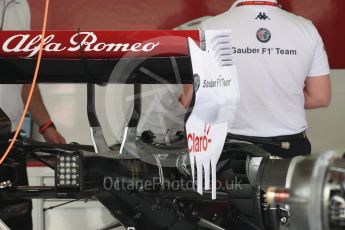 World © Octane Photographic Ltd. Formula 1 – Spanish GP - Thursday Setup. Alfa Romeo Sauber F1 Team C37. Circuit de Barcelona-Catalunya, Spain. Thursday 10th May 2018.