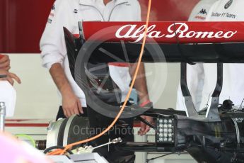 World © Octane Photographic Ltd. Formula 1 – Spanish GP - Thursday Setup. Alfa Romeo Sauber F1 Team C37. Circuit de Barcelona-Catalunya, Spain. Thursday 10th May 2018.