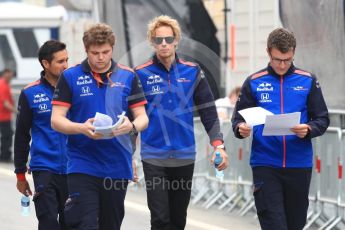 World © Octane Photographic Ltd. Formula 1 – Spanish GP - Thursday Setup. Scuderia Toro Rosso STR13 – Brendon Hartley. Circuit de Barcelona-Catalunya, Spain. Thursday 10th May 2018.