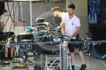 World © Octane Photographic Ltd. Formula 1 – Spanish GP - Thursday Setup. Mercedes AMG Petronas Motorsport AMG F1 W09 EQ Power+. Circuit de Barcelona-Catalunya, Spain. Thursday 10th May 2018.