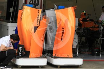 World © Octane Photographic Ltd. Formula 1 – Spanish GP - Thursday Setup. McLaren MCL33. Circuit de Barcelona-Catalunya, Spain. Thursday 10th May 2018.