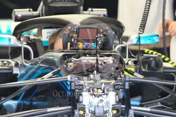 World © Octane Photographic Ltd. Formula 1 – Spanish GP - Thursday Setup. Mercedes AMG Petronas Motorsport AMG F1 W09 EQ Power+ - Lewis Hamilton' steering wheel. Circuit de Barcelona-Catalunya, Spain. Thursday 10th May 2018.