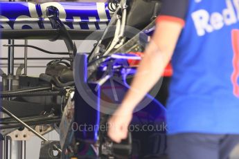 World © Octane Photographic Ltd. Formula 1 – Spanish GP - Thursday Setup. Scuderia Toro Rosso STR13. Circuit de Barcelona-Catalunya, Spain. Thursday 10th May 2018.