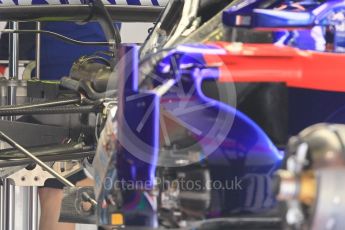 World © Octane Photographic Ltd. Formula 1 – Spanish GP - Thursday Setup. Scuderia Toro Rosso STR13. Circuit de Barcelona-Catalunya, Spain. Thursday 10th May 2018.