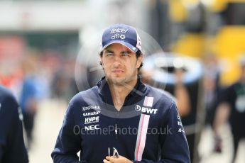 World © Octane Photographic Ltd. Formula 1 – Spanish GP - Thursday Setup. Sahara Force India VJM11 - Sergio Perez. Circuit de Barcelona-Catalunya, Spain. Thursday 10th May 2018.