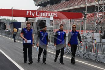 World © Octane Photographic Ltd. Formula 1 – Spanish GP - Thursday Setup. Scuderia Toro Rosso STR13 – Brendon Hartley. Circuit de Barcelona-Catalunya, Spain. Thursday 10th May 2018.