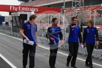 World © Octane Photographic Ltd. Formula 1 – Spanish GP - Thursday Setup. Scuderia Toro Rosso STR13 – Brendon Hartley. Circuit de Barcelona-Catalunya, Spain. Thursday 10th May 2018.