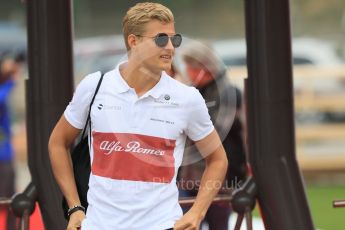 World © Octane Photographic Ltd. Formula 1 – Spanish GP - Thursday Setup. Alfa Romeo Sauber F1 Team C37 – Marcus Ericsson. Circuit de Barcelona-Catalunya, Spain. Thursday 10th May 2018.
