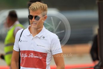 World © Octane Photographic Ltd. Formula 1 – Spanish GP - Thursday Setup. Alfa Romeo Sauber F1 Team C37 – Marcus Ericsson. Circuit de Barcelona-Catalunya, Spain. Thursday 10th May 2018.