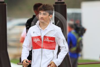 World © Octane Photographic Ltd. Formula 1 – Spanish GP - Thursday Setup. Alfa Romeo Sauber F1 Team C37 – Charles Leclerc. Circuit de Barcelona-Catalunya, Spain. Thursday 10th May 2018.