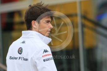 World © Octane Photographic Ltd. Formula 1 – Spanish GP - Thursday Setup. Alfa Romeo Sauber F1 Team C37 – Charles Leclerc. Circuit de Barcelona-Catalunya, Spain. Thursday 10th May 2018.