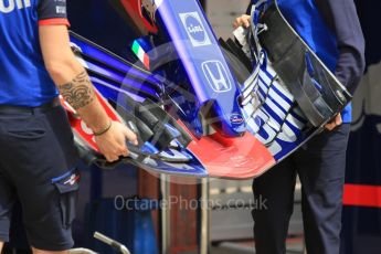 World © Octane Photographic Ltd. Formula 1 – Spanish GP - Thursday Setup. Scuderia Toro Rosso STR13. Circuit de Barcelona-Catalunya, Spain. Thursday 10th May 2018.