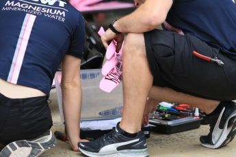 World © Octane Photographic Ltd. Formula 1 – Spanish GP - Thursday Setup. Sahara Force India VJM11. Circuit de Barcelona-Catalunya, Spain. Thursday 10th May 2018.