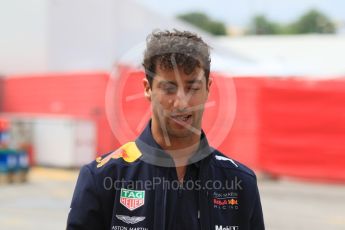 World © Octane Photographic Ltd. Formula 1 – Spanish GP - Thursday Setup. Aston Martin Red Bull Racing TAG Heuer RB14 – Daniel Ricciardo. Circuit de Barcelona-Catalunya, Spain. Thursday 10th May 2018.