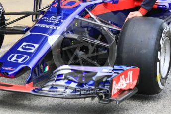 World © Octane Photographic Ltd. Formula 1 – Spanish GP - Thursday Setup. Scuderia Toro Rosso STR13 – Pierre Gasly. Circuit de Barcelona-Catalunya, Spain. Thursday 10th May 2018.