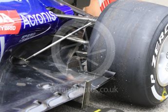 World © Octane Photographic Ltd. Formula 1 – Spanish GP - Thursday Setup. Scuderia Toro Rosso STR13 – Pierre Gasly. Circuit de Barcelona-Catalunya, Spain. Thursday 10th May 2018.
