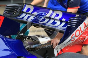 World © Octane Photographic Ltd. Formula 1 – Spanish GP - Thursday Setup. Scuderia Toro Rosso STR13 – Pierre Gasly. Circuit de Barcelona-Catalunya, Spain. Thursday 10th May 2018.