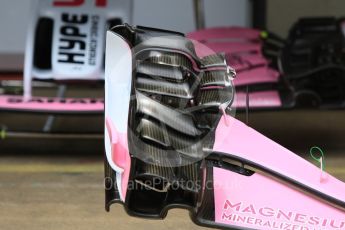 World © Octane Photographic Ltd. Formula 1 – Spanish GP - Thursday Setup. Sahara Force India VJM11. Circuit de Barcelona-Catalunya, Spain. Thursday 10th May 2018.