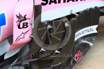 World © Octane Photographic Ltd. Formula 1 – Spanish GP - Thursday Setup. Sahara Force India VJM11. Circuit de Barcelona-Catalunya, Spain. Thursday 10th May 2018.