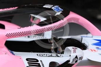 World © Octane Photographic Ltd. Formula 1 – Spanish GP - Thursday Setup. Sahara Force India VJM11. Circuit de Barcelona-Catalunya, Spain. Thursday 10th May 2018.