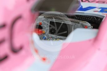 World © Octane Photographic Ltd. Formula 1 – Spanish GP - Thursday Setup. Sahara Force India VJM11. Circuit de Barcelona-Catalunya, Spain. Thursday 10th May 2018.