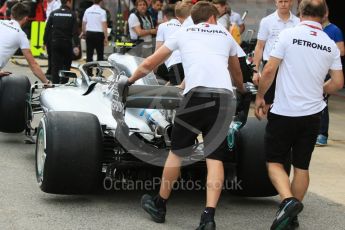 World © Octane Photographic Ltd. Formula 1 – Spanish GP - Thursday Setup. Mercedes AMG Petronas Motorsport AMG F1 W09 EQ Power+. Circuit de Barcelona-Catalunya, Spain. Thursday 10th May 2018.