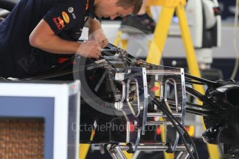 World © Octane Photographic Ltd. Formula 1 – Spanish GP - Thursday Setup. Aston Martin Red Bull Racing TAG Heuer RB14. Circuit de Barcelona-Catalunya, Spain. Thursday 10th May 2018.