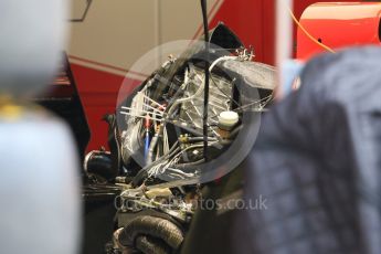 World © Octane Photographic Ltd. Formula 1 – Spanish GP - Thursday Setup. Scuderia Ferrari SF71-H engine. Circuit de Barcelona-Catalunya, Spain. Thursday 10th May 2018.