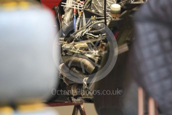 World © Octane Photographic Ltd. Formula 1 – Spanish GP - Thursday Setup. Scuderia Ferrari SF71-H engine. Circuit de Barcelona-Catalunya, Spain. Thursday 10th May 2018.