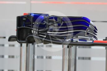 World © Octane Photographic Ltd. Formula 1 – Spanish GP - Thursday Setup. Scuderia Toro Rosso STR13 – Front wing. Circuit de Barcelona-Catalunya, Spain. Thursday 10th May 2018.